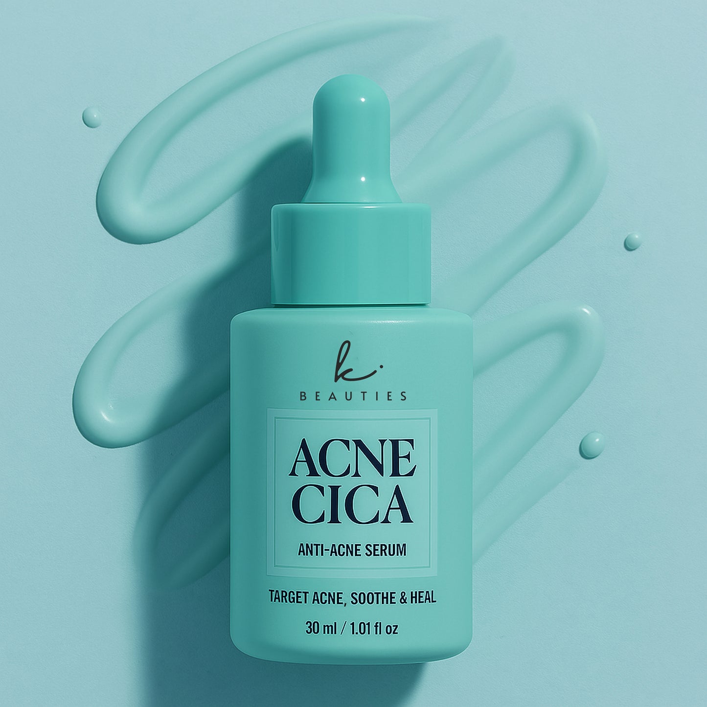 Acne Cica Anti-Acne Serum by K Beauties – Lightweight serum with Cica, Salicylic Acid, and Niacinamide for calming breakouts and soothing sensitive skin