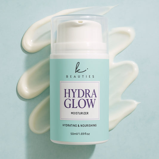 Hydra Glow Moisturizer by K Beauties – Deeply hydrating face cream for radiant skin, enriched with Hyaluronic Acid, Niacinamide, and Vitamin E