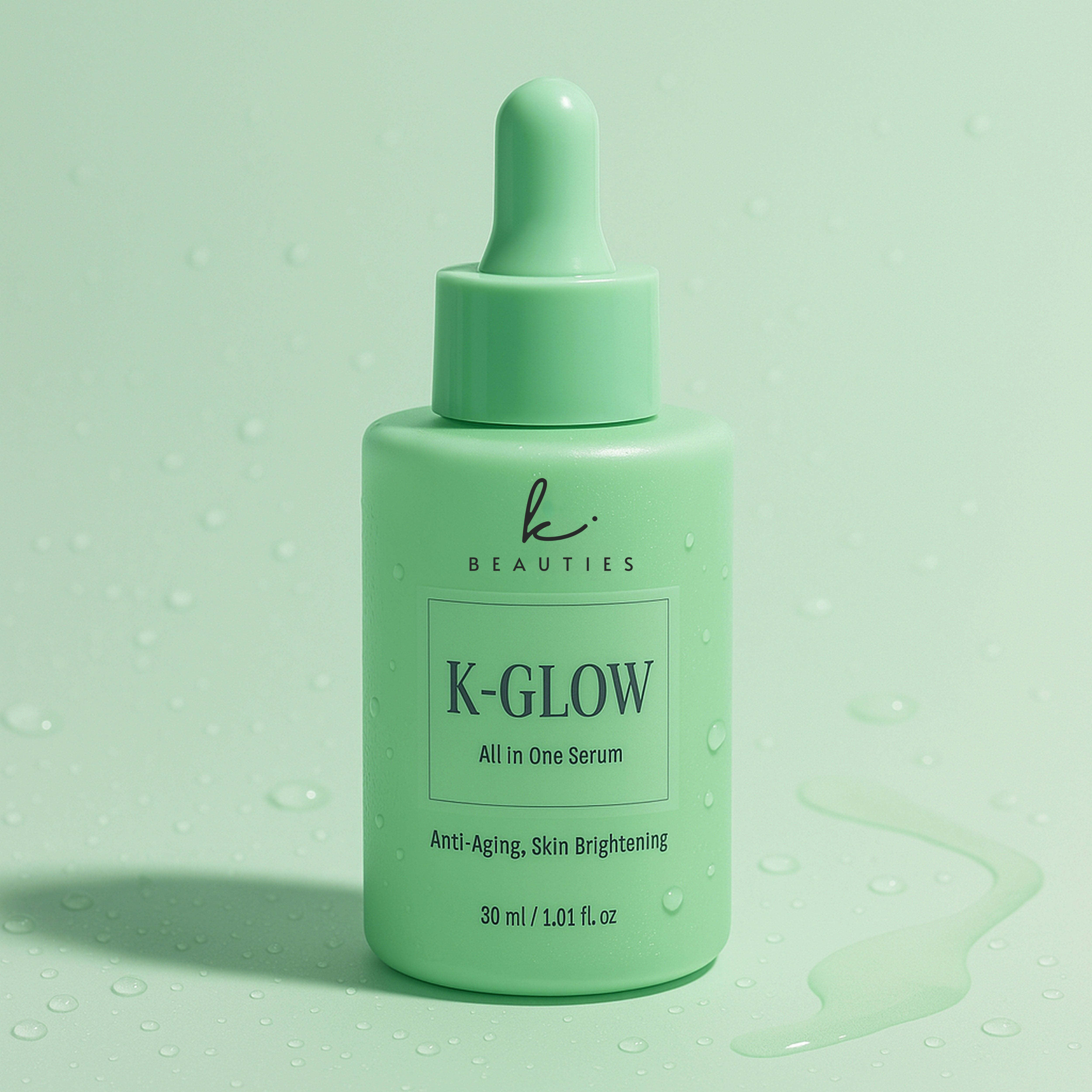 K-Glow All-in-One Serum by K Beauties – Brightening and hydrating serum with Vitamin C, Alpha Arbutin, Hyaluronic Acid, Niacinamide, and Licorice Extract for radiant skin